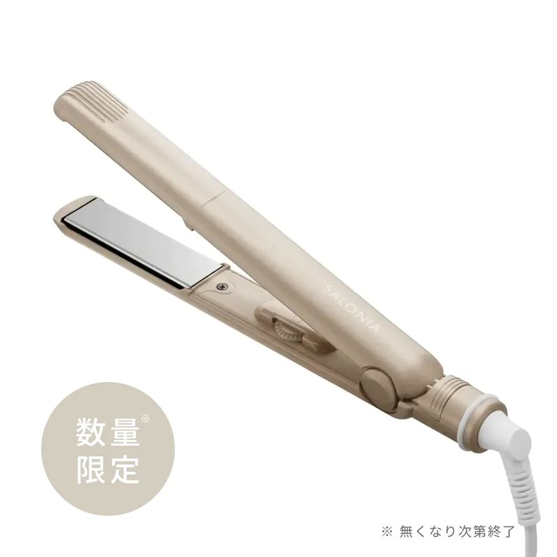 SALONIA 直髮離子夾 24mm（SL-004）｜海外對應 100–240V，台灣直接用