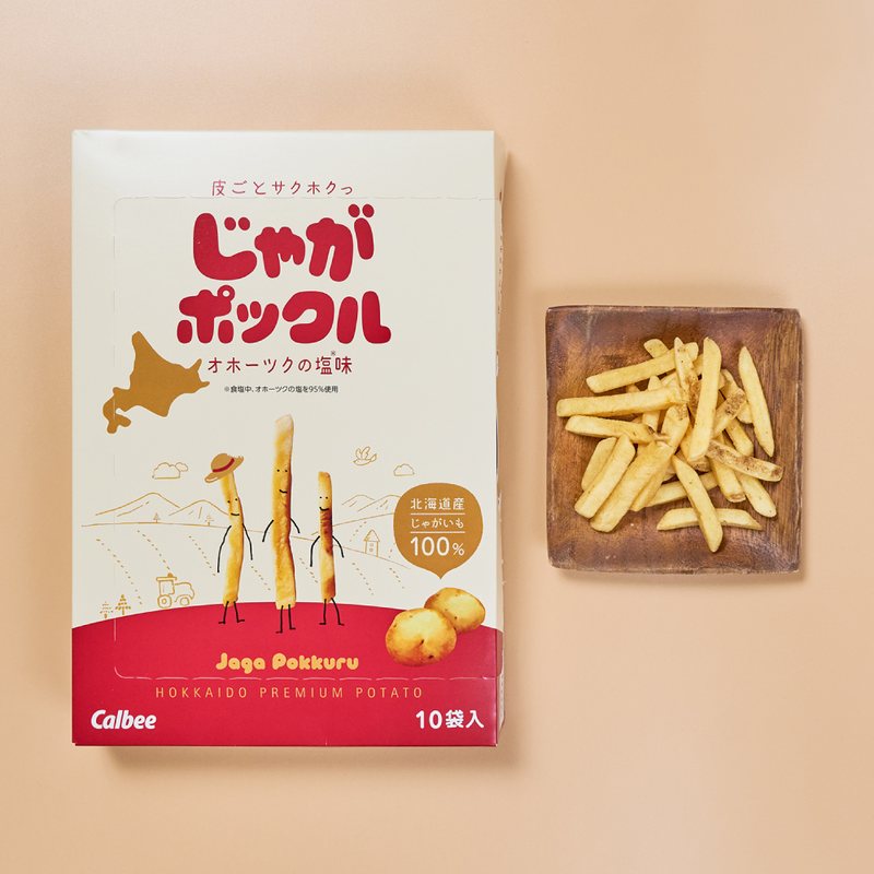 薯條三兄弟 じゃがポックル 鄂霍次克鹽味 18g×10 袋